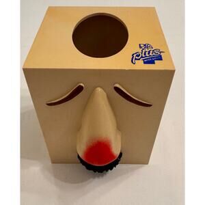 Vintage 1987 Puffs Plus Entex Promotional Plastic Red Nose Tissue Box Cover